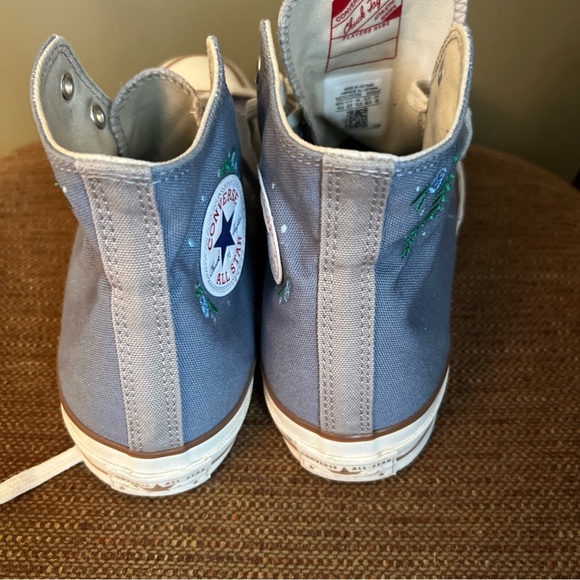 Women's CONVERSE All Star Chuck Taylor HI-TOP Blue Jean Denim Sneakers 12.5 - Picture 6 of 9